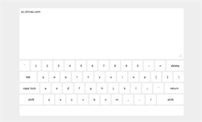jQuery+CSS桌面键盘打字特效